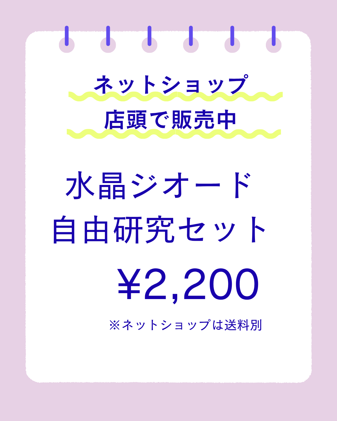 【夏休み!自由研究応援!】水晶ジオード アイディアシートセット n281