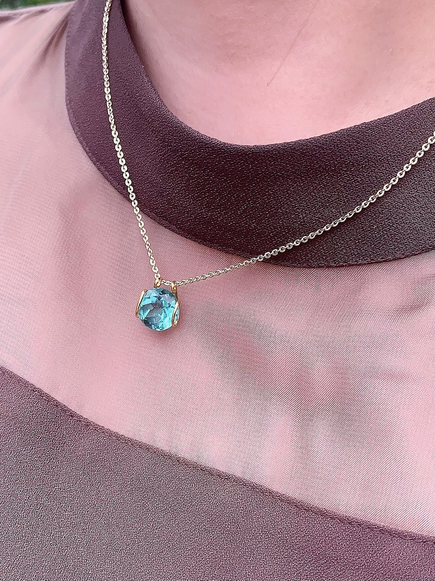 【ネックレス】三宅島ガラス n299