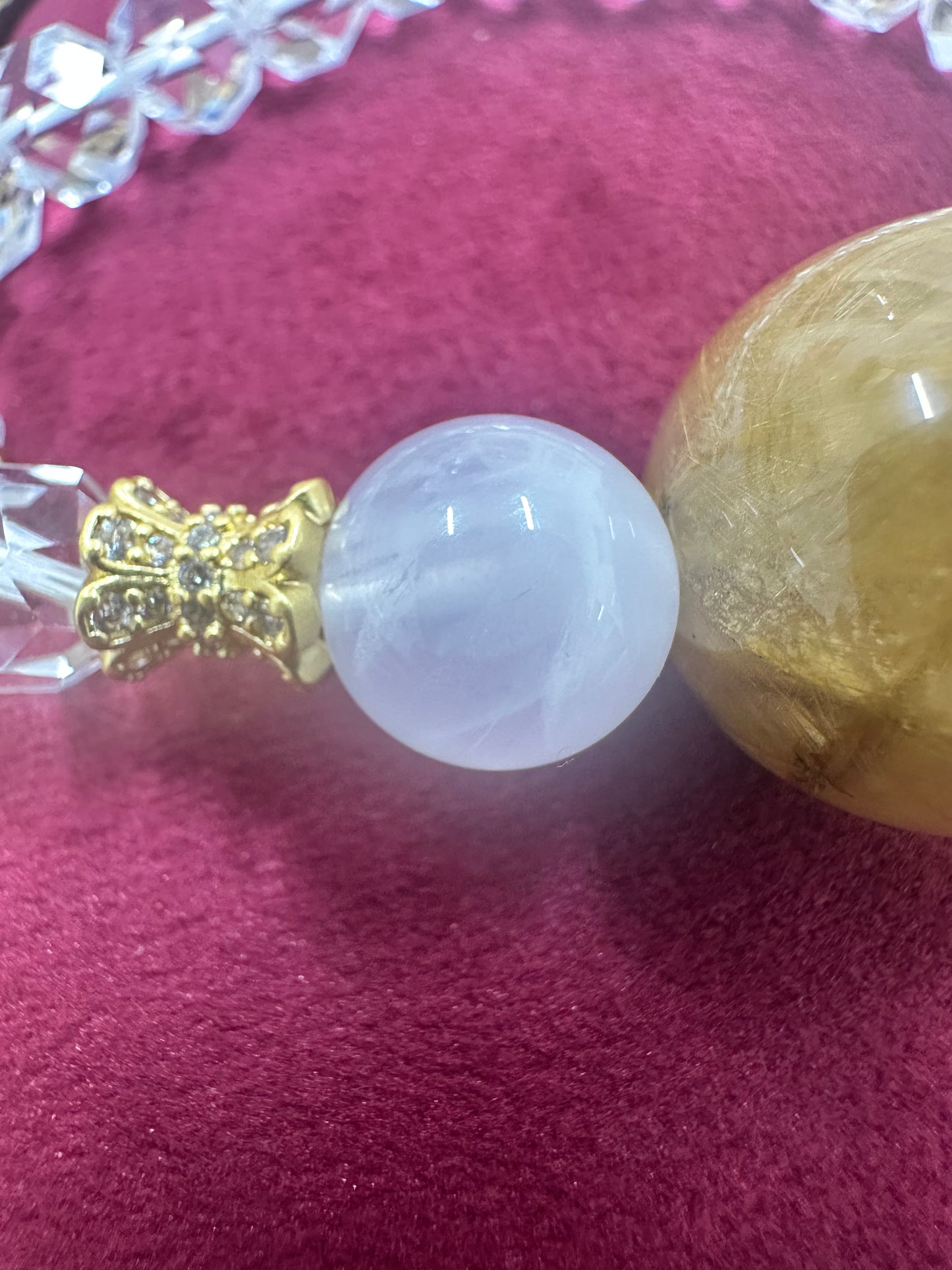 数量限定!送料無料🆓2025年開運✨️ルチルクォーツクォーツ✖️ヒマラヤ水晶✖️カット水晶ブレスレット