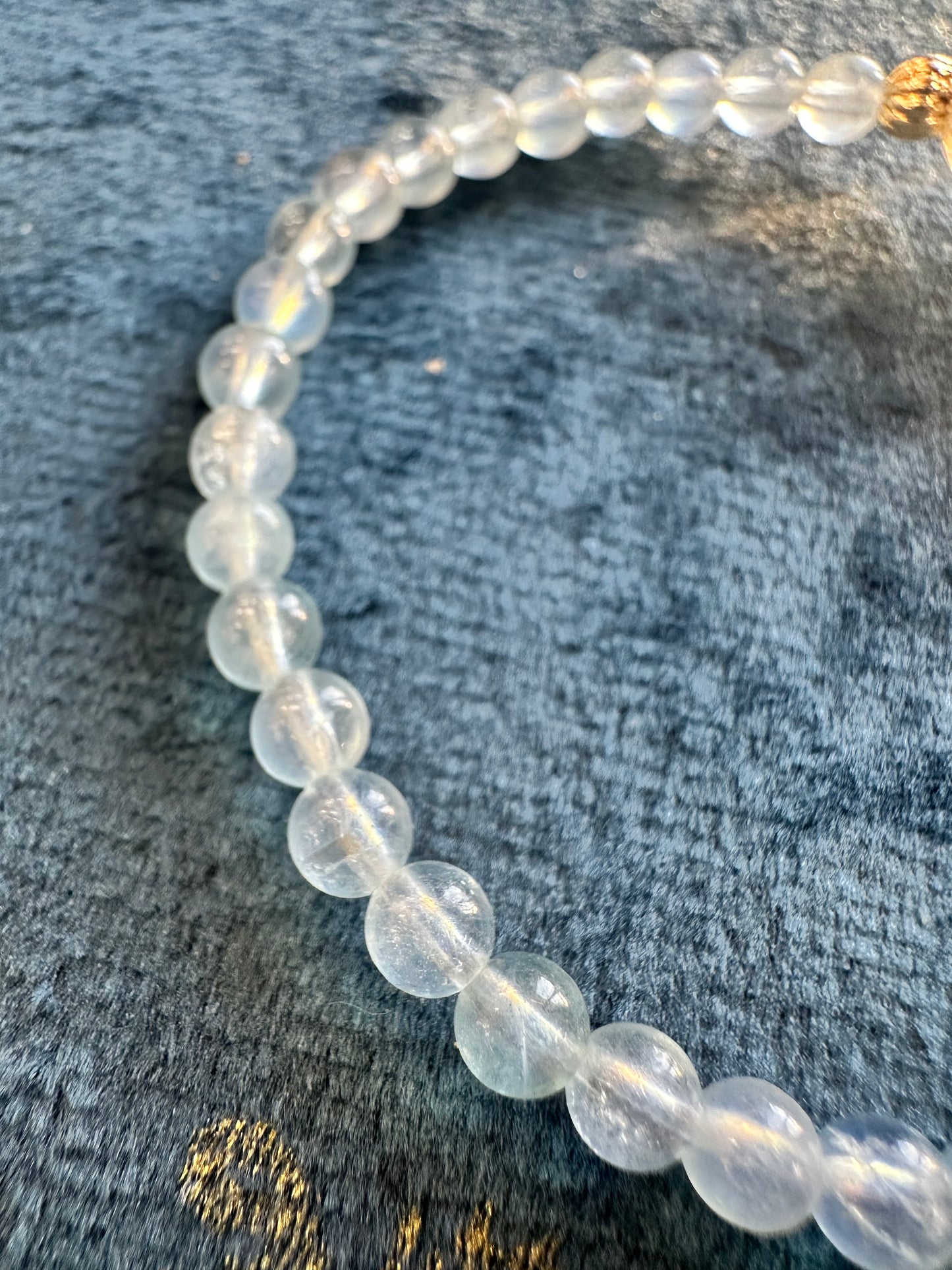 送料無料🆓限定1本のみ✨️3月誕生石【アクアマリン】×【水晶】×【シトリン】ブレスレット 重ね付けにも♪
