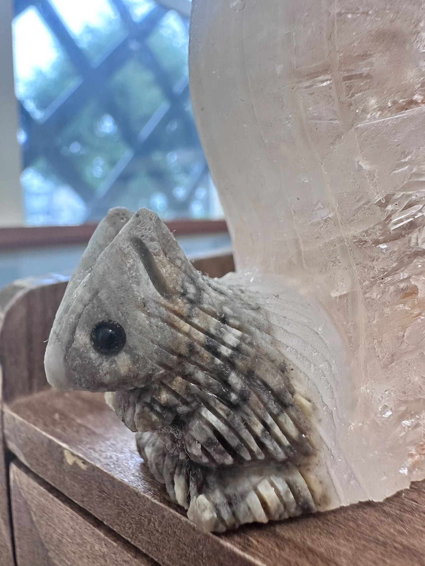 水晶のリス🐿 置き物