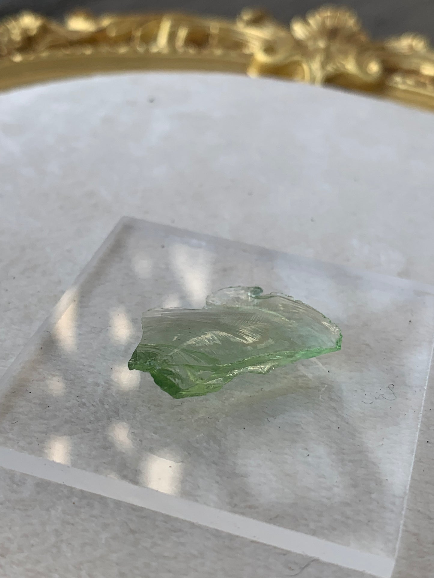 【古代レムリアの記憶を宿す石】【ネバダ州産】アンダラクリスタル　ミントグリーン系　n320