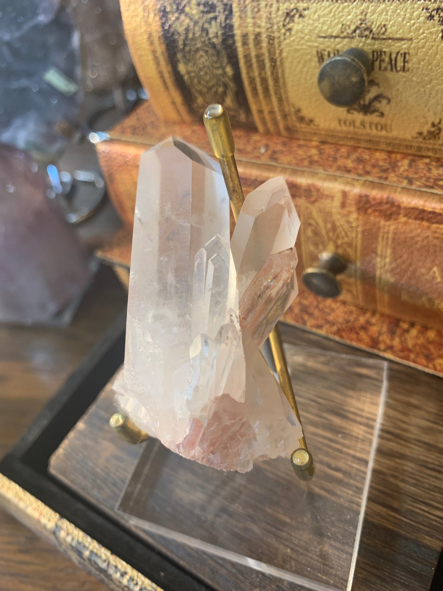 【神々が住まう場所からの贈り物】ヒマラヤ水晶　ヒマラヤマニカラン産　クラスター　n270