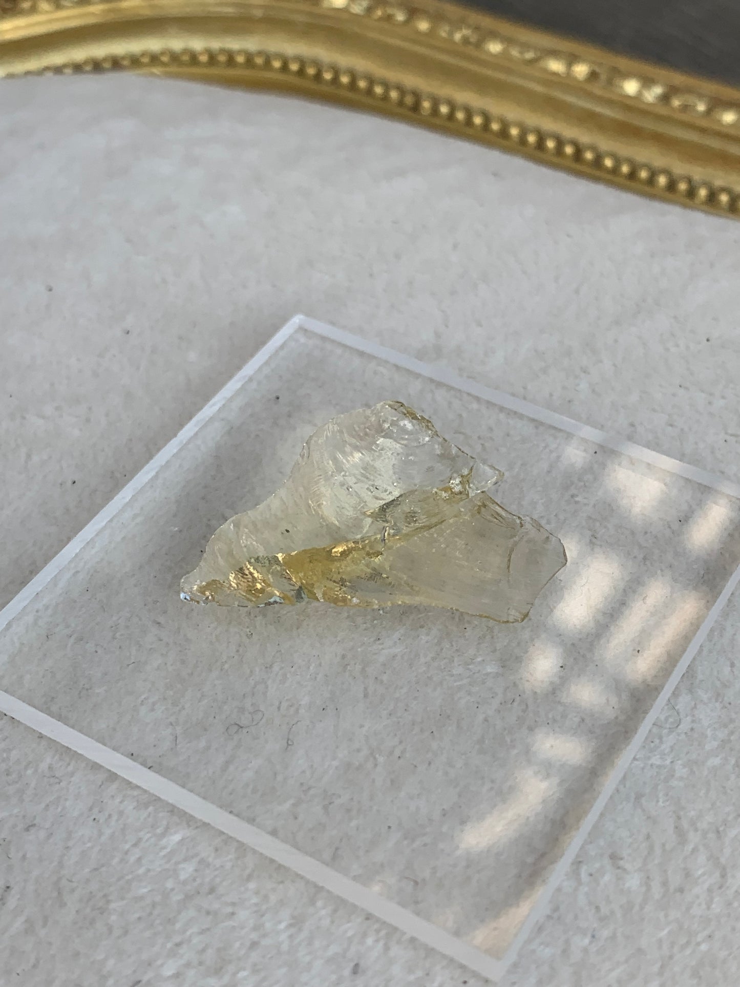 【古代レムリアの記憶を宿す石】【ネバダ州産】アンダラクリスタル　ゴールドイエロー系　n322