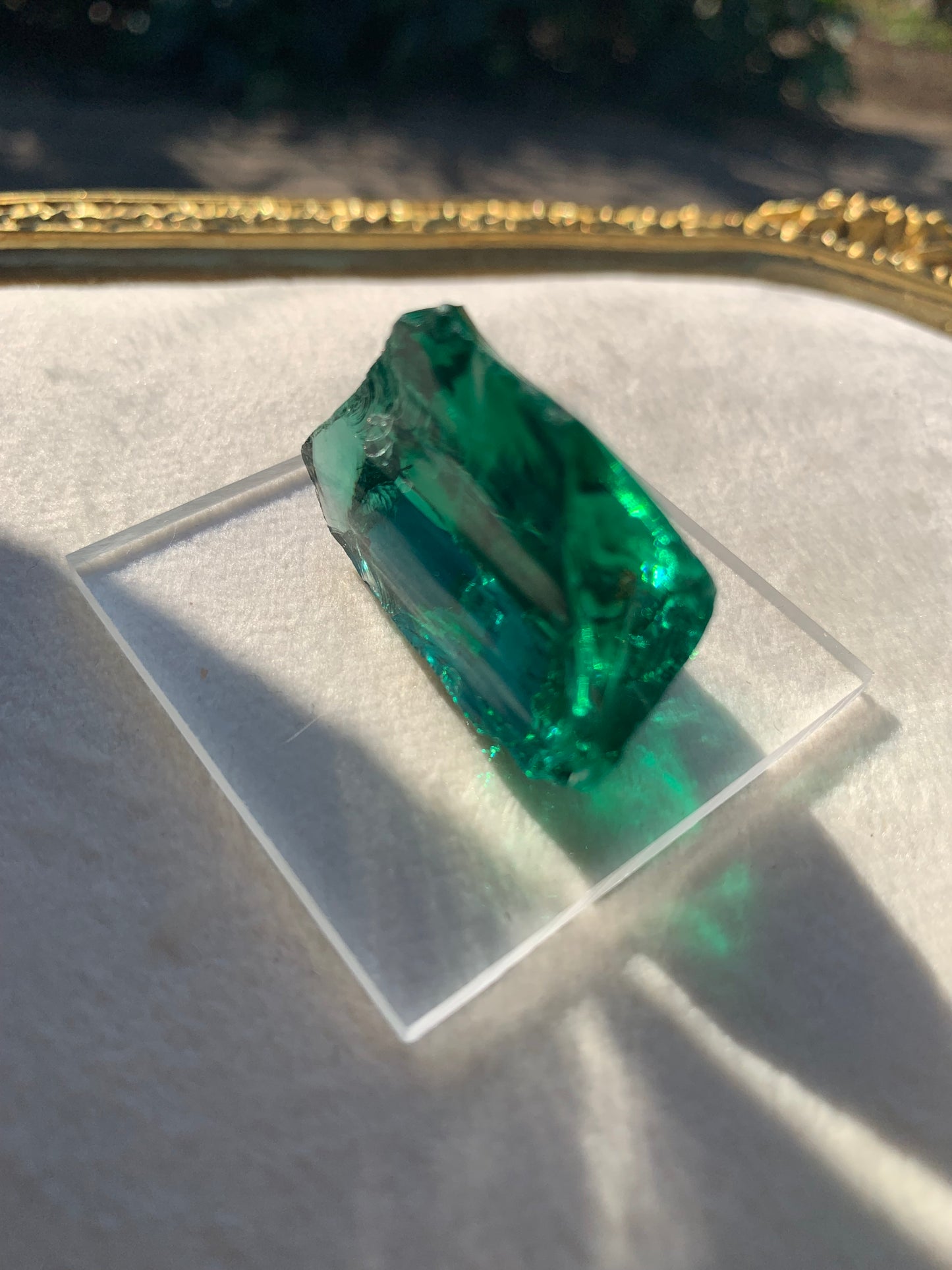 【古代レムリアの記憶を宿す石】【ネバダ州産】アンダラクリスタル　グリーン系　n310