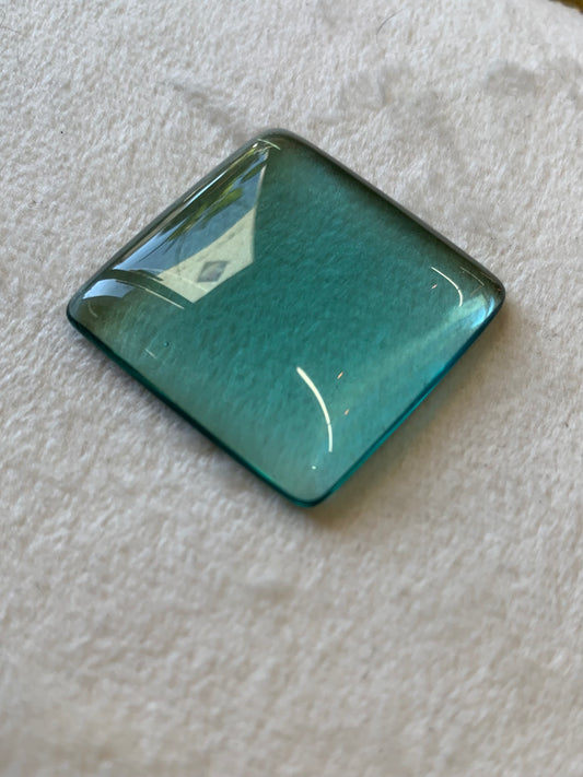 〜自然と人の再生の物語〜　三宅島ガラス　カボション　スクエア型（大）　n366