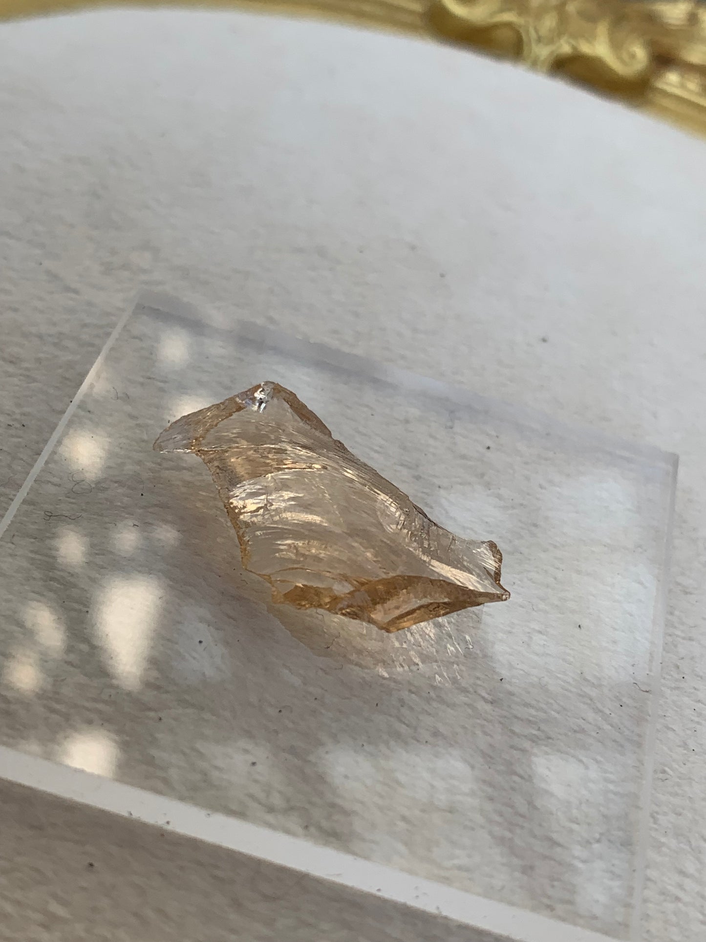 【古代レムリアの記憶を宿す石】【ネバダ州産】アンダラクリスタル　ピンクオレンジ系　n321