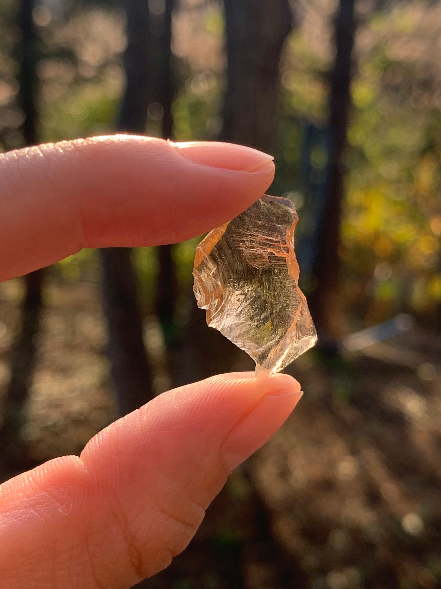 【古代レムリアの記憶を宿す石】【ネバダ州産】アンダラクリスタル　ピンクオレンジ系　n321