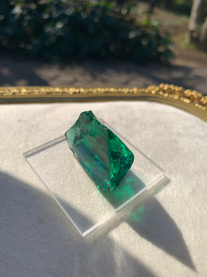 【古代レムリアの記憶を宿す石】【ネバダ州産】アンダラクリスタル　グリーン系　n310