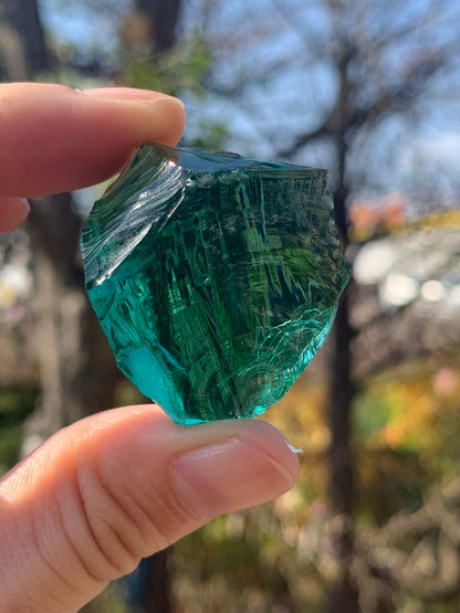 【古代レムリアの記憶を宿す石】【ネバダ州産】アンダラクリスタル　グリーン系　n310