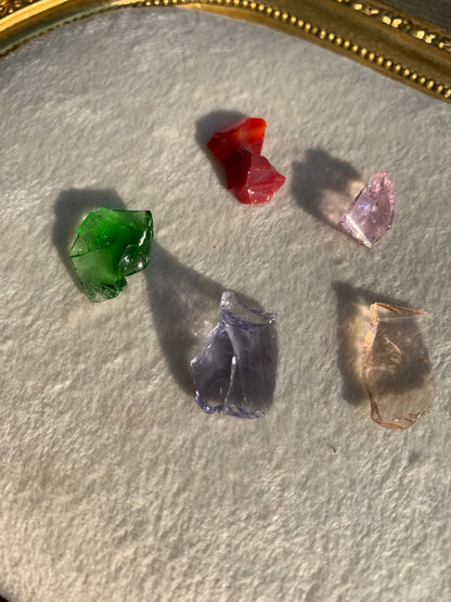 【古代レムリアの記憶を宿す石】【ネバダ州産】アンダラクリスタル　ミニサイズ5個セット　n316