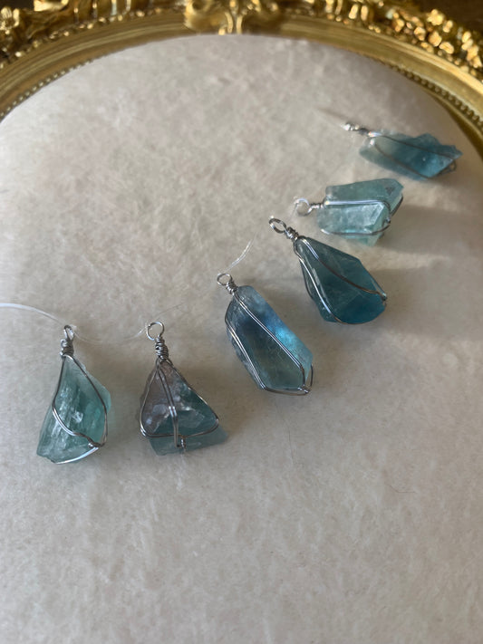 【原石パーツ】フローライト原石　6個セット　n300