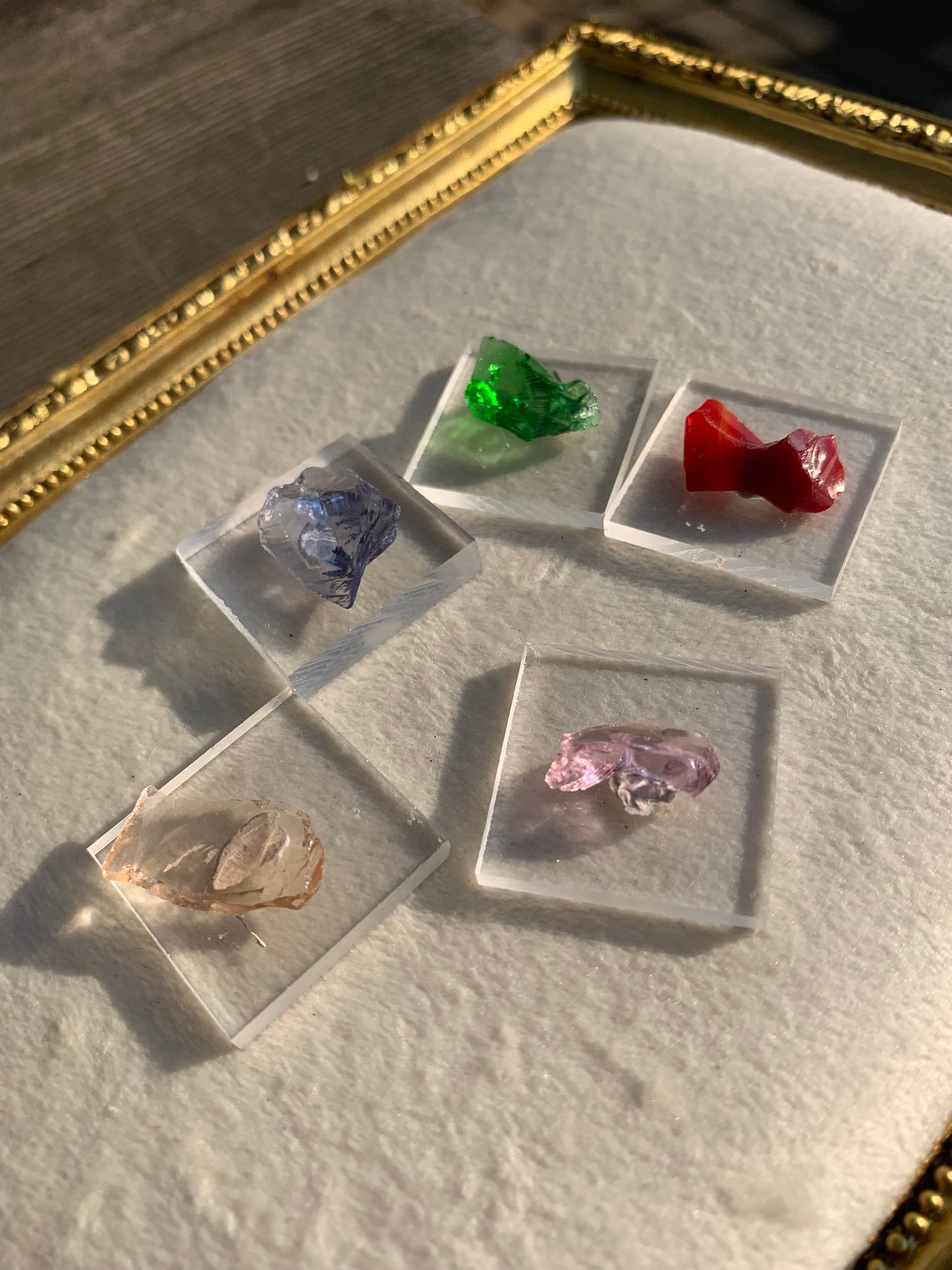 【古代レムリアの記憶を宿す石】【ネバダ州産】アンダラクリスタル　ミニサイズ5個セット　n316