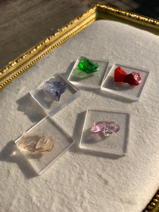 【古代レムリアの記憶を宿す石】【ネバダ州産】アンダラクリスタル　ミニサイズ5個セット　n316