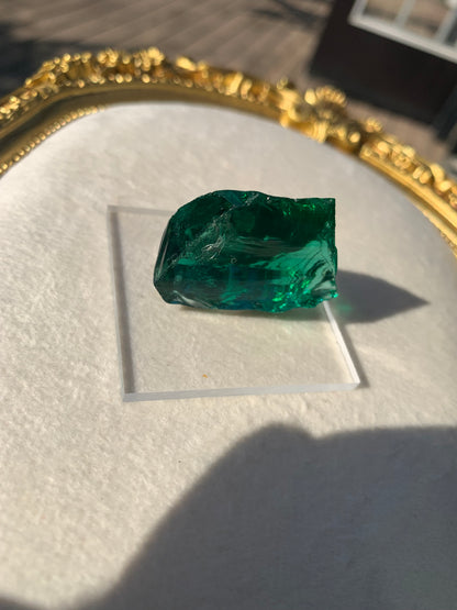 【古代レムリアの記憶を宿す石】【ネバダ州産】アンダラクリスタル　グリーン系　n310