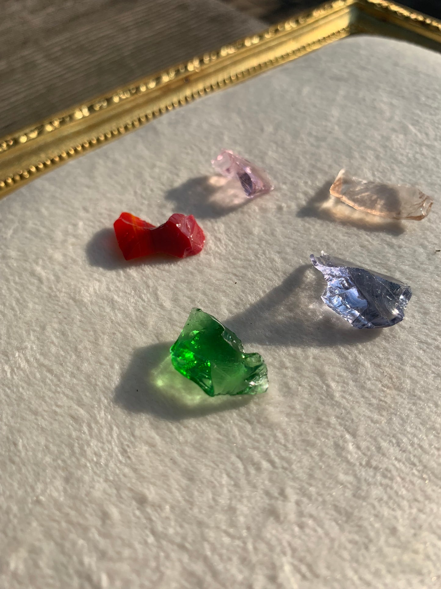 【古代レムリアの記憶を宿す石】【ネバダ州産】アンダラクリスタル　ミニサイズ5個セット　n316