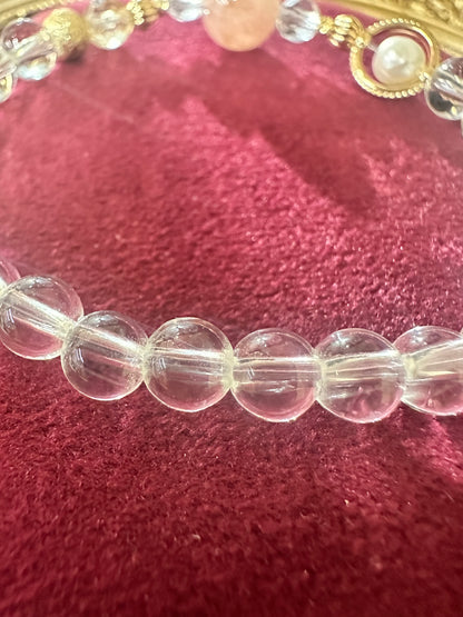 🌸送料無料🌸4月誕生石 ✧ モルガナイト　水晶　パール　シトリン